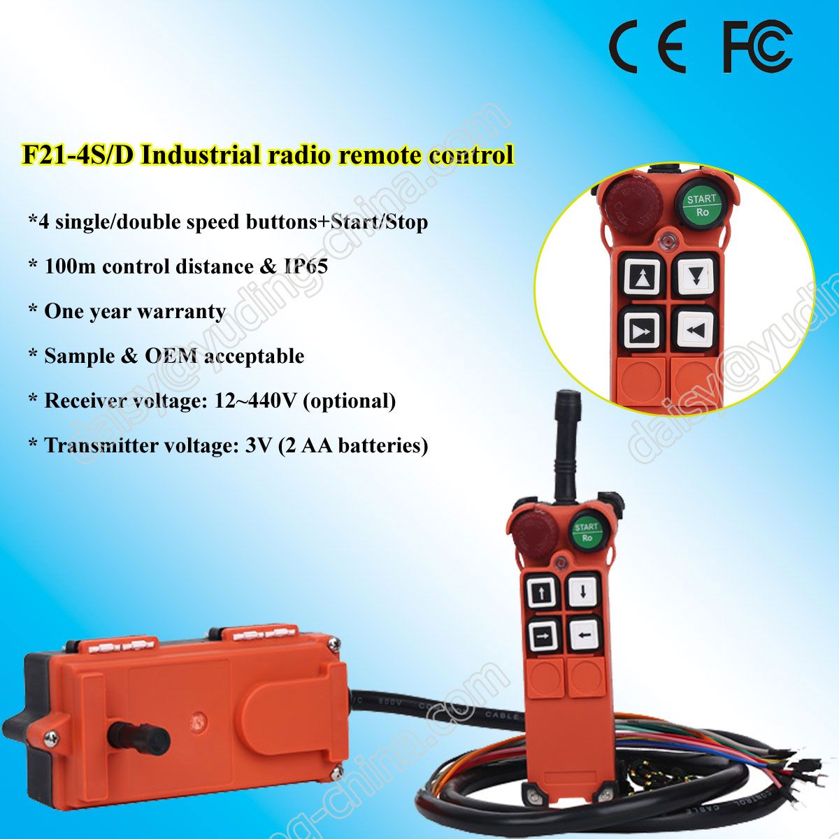 F21-4D 24 Volt Wireless Remote Control