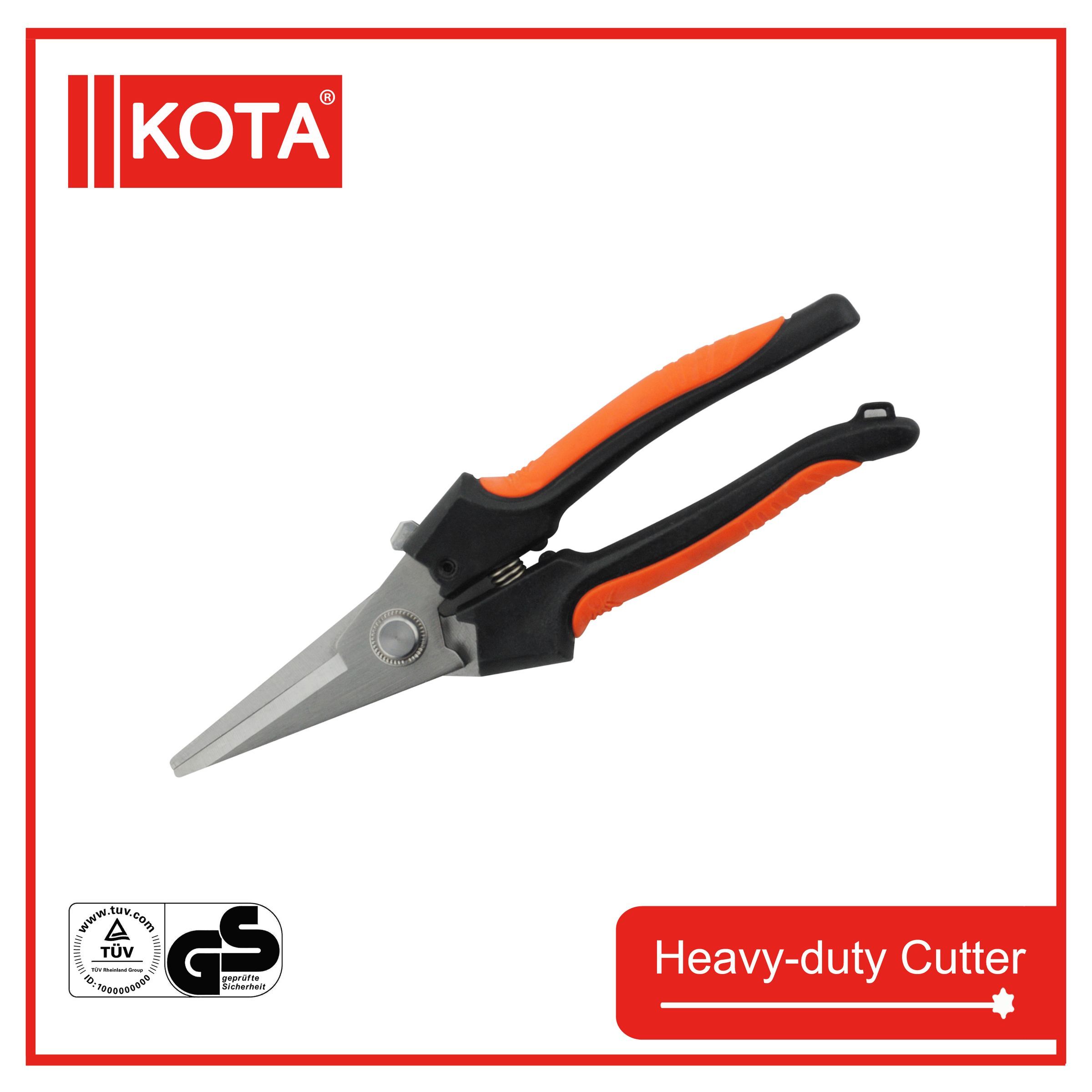 Stainless Steel Electrician's Scissors with PP+TPR Handle
