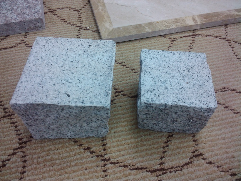 Light Grey Granite Cube