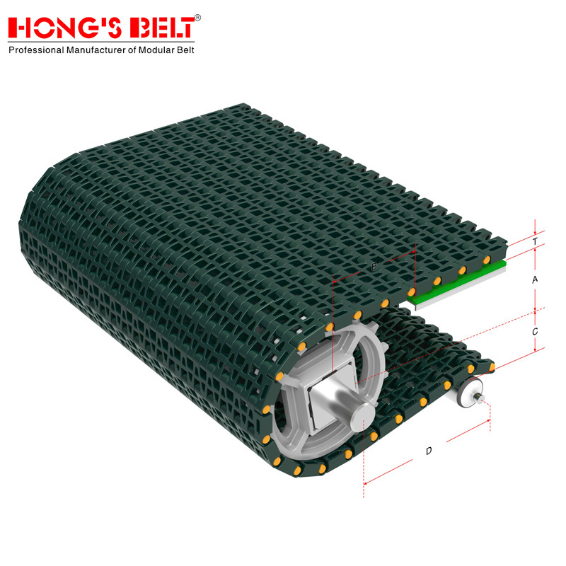 Modular Plastic Conveyor Belt (Hs-2500B)