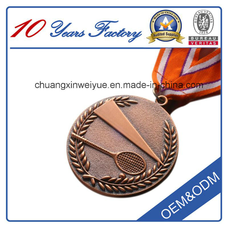 Embossed Brass Badminton Medals Manufacturer From China