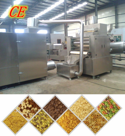 CE Automatic Breakfast Cereals Machine/Corn Flakes Machine in Chenyang Machinery