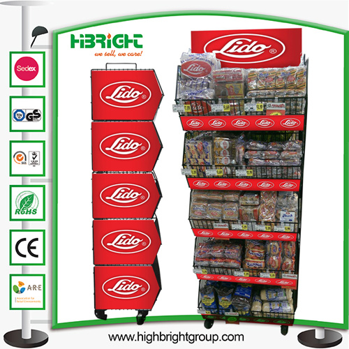 Supermarket Promotion Wire Mesh Stacking Display Basket