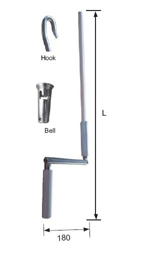 Folding Crank Handles Universal Shutter Parts Door and Windows