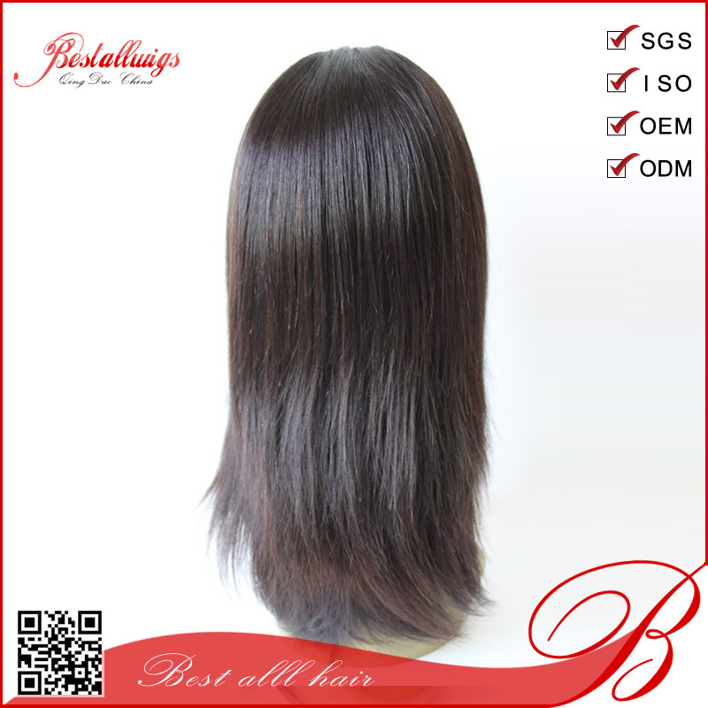 High Quality New Design 100% Human Hair Silk Top Full Lace Wigs