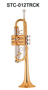 C Key Gold Lacquer Trumpet