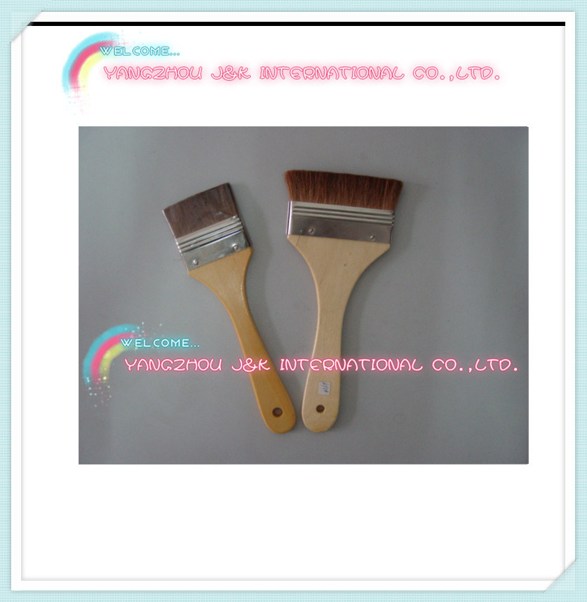 Wooden Handle Black Bristle Paint Tools