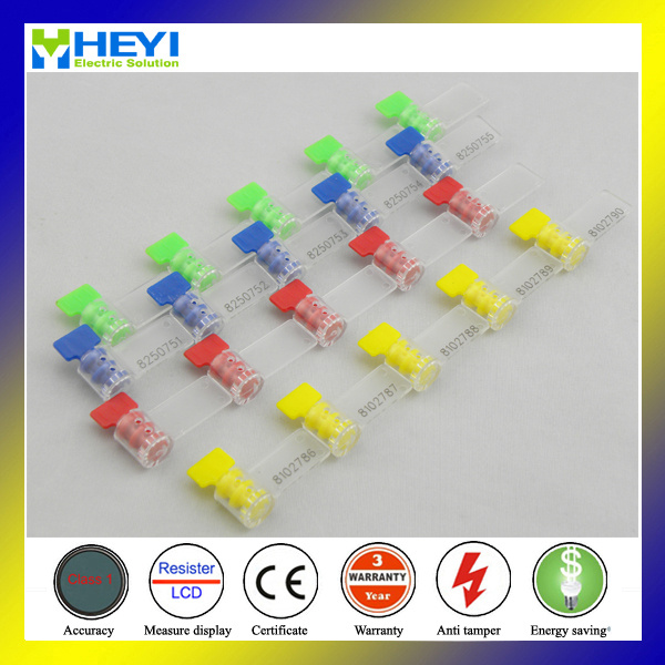 Plastic Meter Seal with 8 Inch Stainless Wire Bar Code Protection Tamper