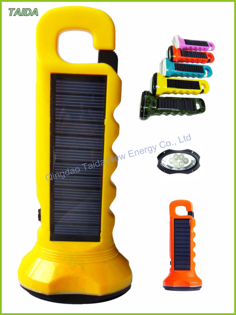 Rechargeable Waterproof Solar LED Flashlight
