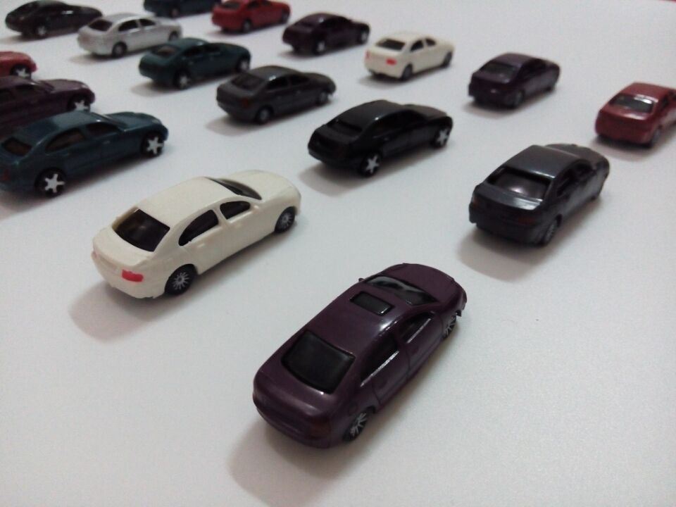 1: 50~1: 200 Mini Scale Model Cars for Architectural Model Layout