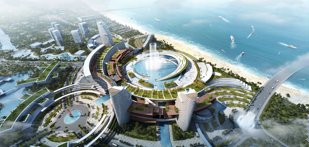Commercial Complex Architectural Visualization Rendering