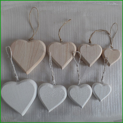Wooden Craft Chubby Heart for Wedding Decoration Home Decoration