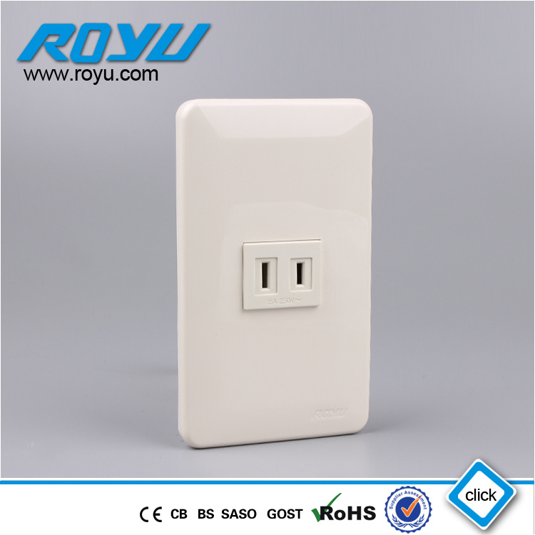 Saudi Arabia 1gang 16A Vertical Power Socket Manufacturer