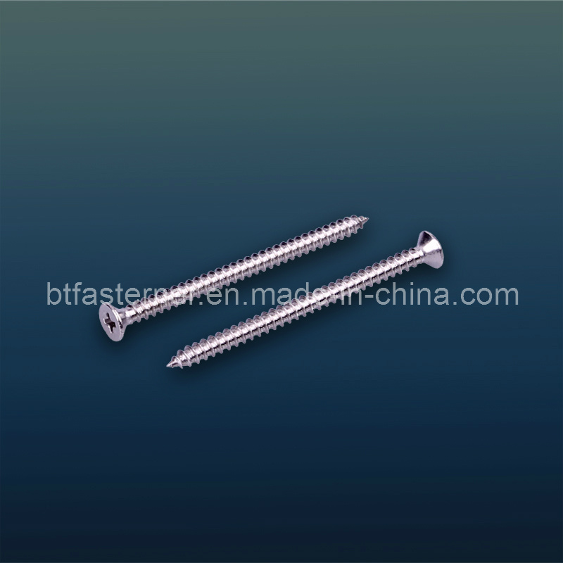 Stainless Steel 304 Phillips Csk Self Tapping Screw Bzpcst0002