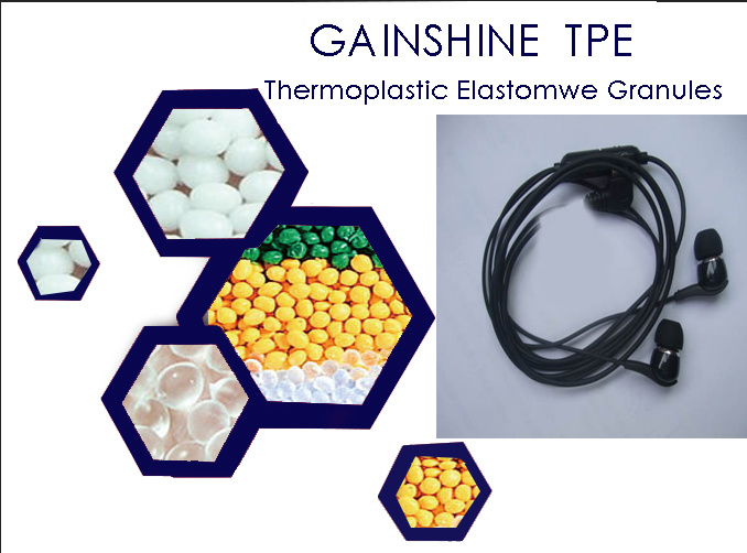 Gainshine Natural Color TPE Material Manufacturer for Earphone