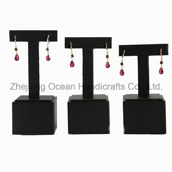 Black T-Shape Earring Jewelry Display (MT-141)