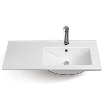 Thin Ceramic Sanitaryware Bathroom Cabinet Basin and Hand Basin and Face Sink for Project Design St-6204