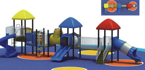 2015 Hot Selling Outdoor Playground Slide with GS and TUV Certificate (QQ14041-1)