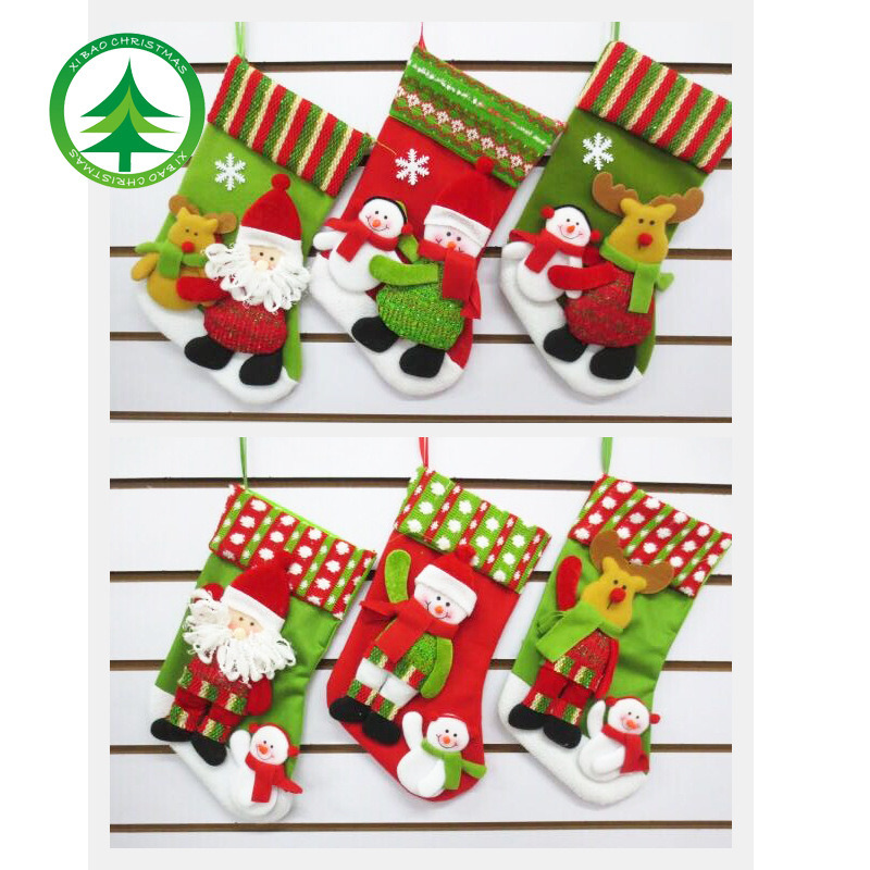 Christmas Stockings with Cartoon for Decoration