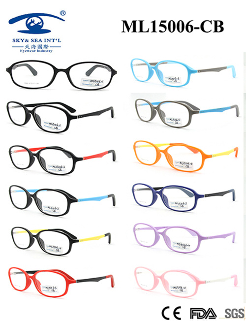 Colourful Beautiful Light Material 2015 Eyewear Frame for Kids (ML15006)