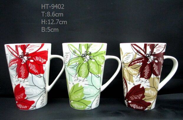13oz Latte Mug Coffee Mug Flower Designs More Shapes Workable Durable Porcelain