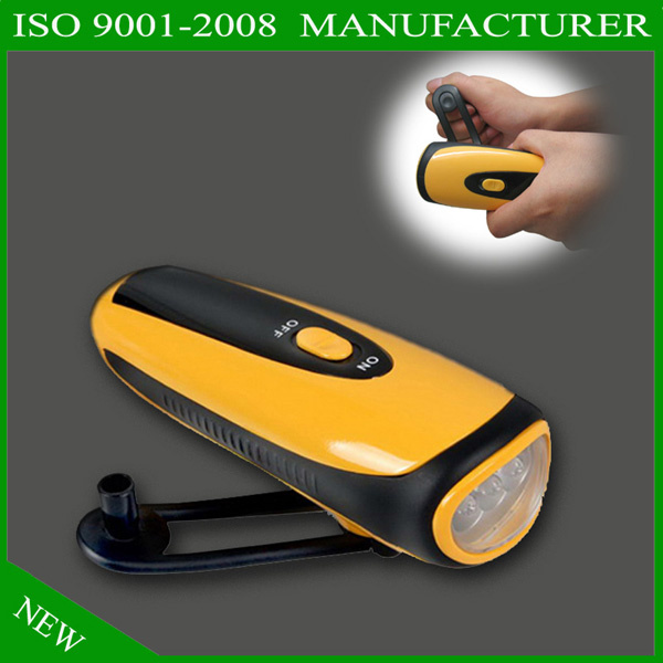 Crank Flashlight with Charger
