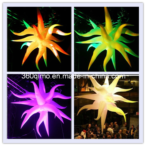 Custom Inflatable Hanging Event Party Ornament Stars with LED Lights (BMDL380)