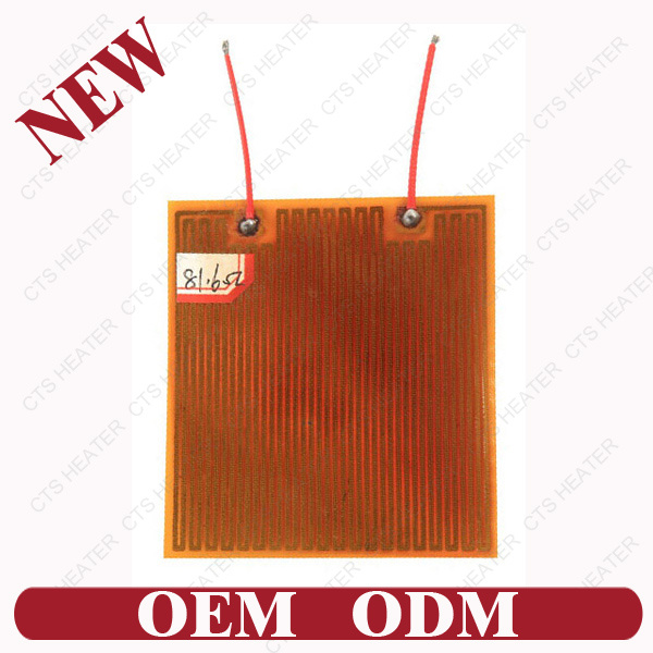 12V Flexible Polyimide Battery Film Heater Cts-Pi-0006