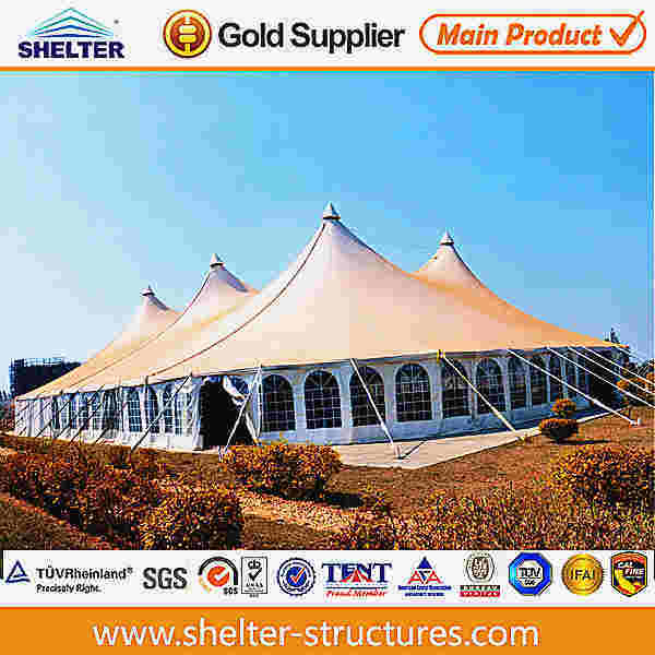 Fast up Shelter Pagoda Tent Waterproof Made of Reinforced Frames