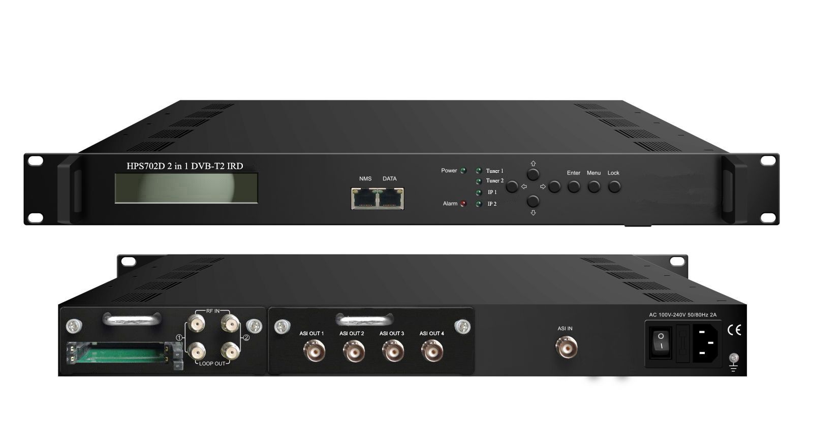 Professional IRD DVB-T2 IRD Decoder