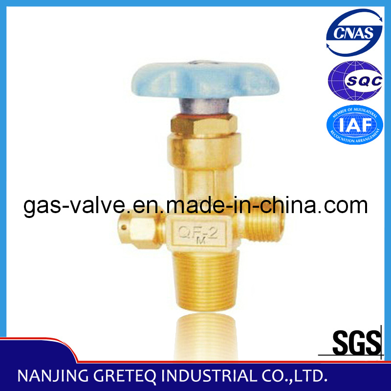 QF-2M Brass Flapper Oxygen Tank Valve with Safety Device