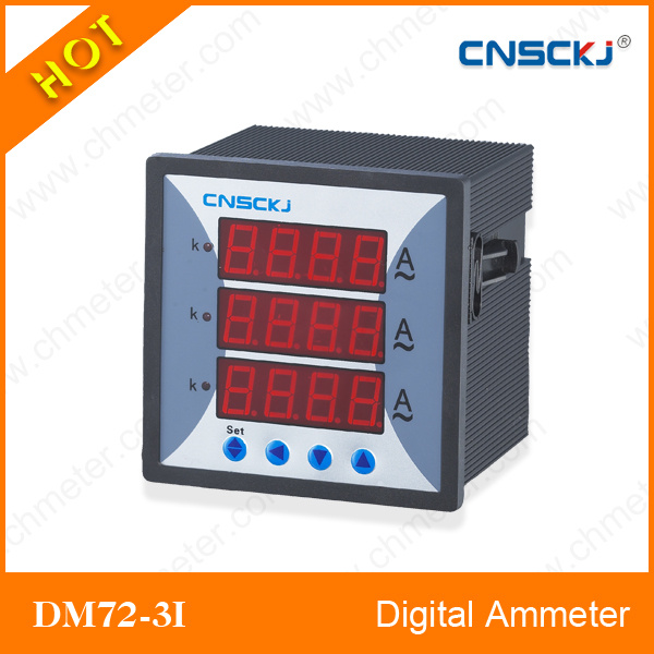 Three Phase Digital Ammeter 72*72 Current Meter