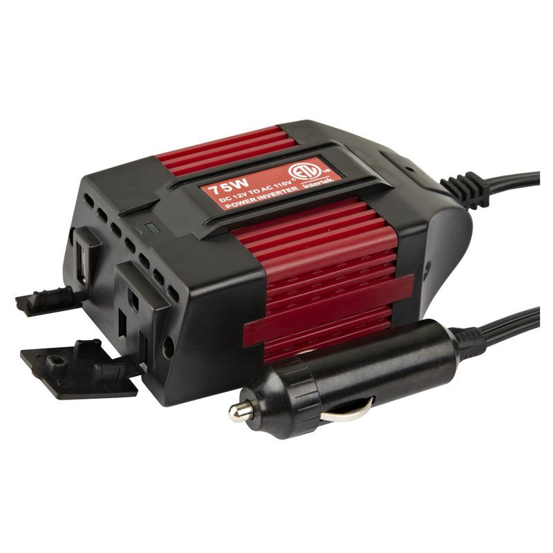 USA Standard ETL Power Inverter 75W with Extension