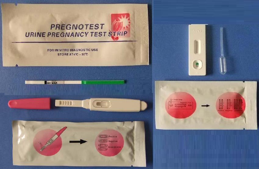 HCG Pregnancy Test Strip, Cassette and Midstream for Pregnancy