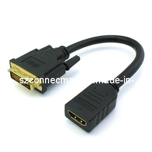 DVI Male to HDMI Female Cable, RoHS Certified (CMX-DVHD2815CM)