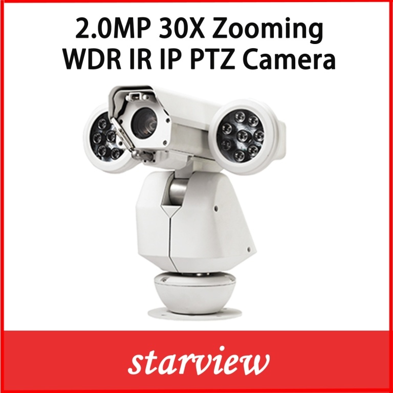 2.0MP 30X Zooming Network IP WDR IR PTZ IP67 Camera