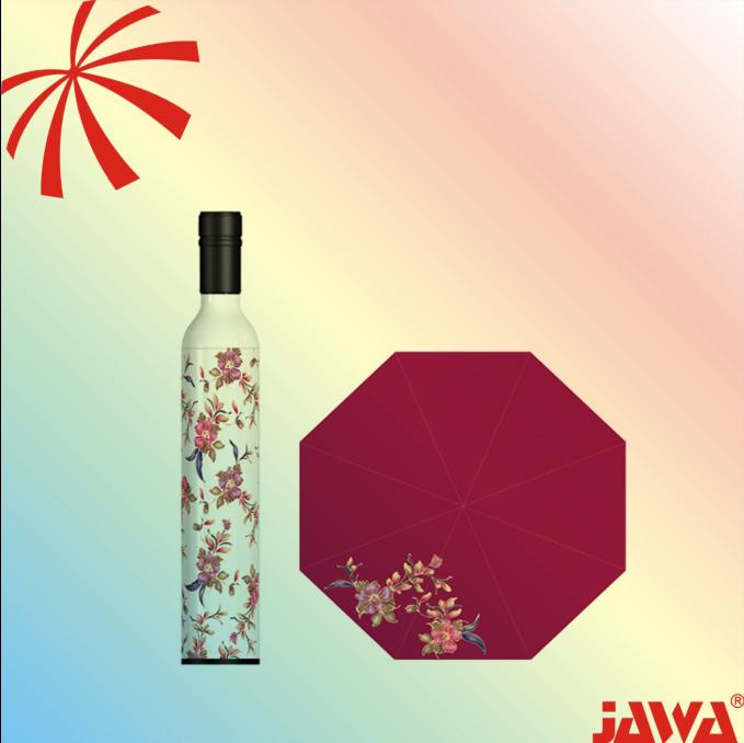 Three Fold Manual Open Bottle Shape Umbrella