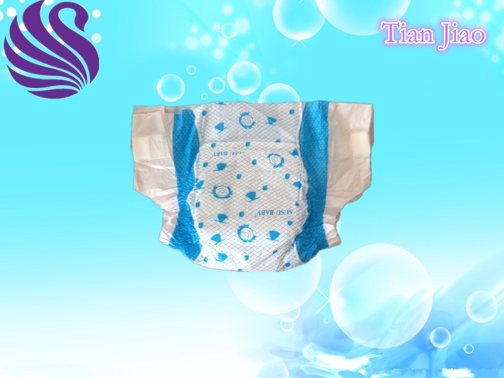 Soft Breathable and Quick Absorption Baby Diapers in Bales