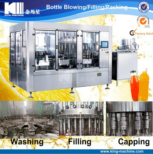 Fruit Juice Hot Filling Machine in Pet and Glass Bottles