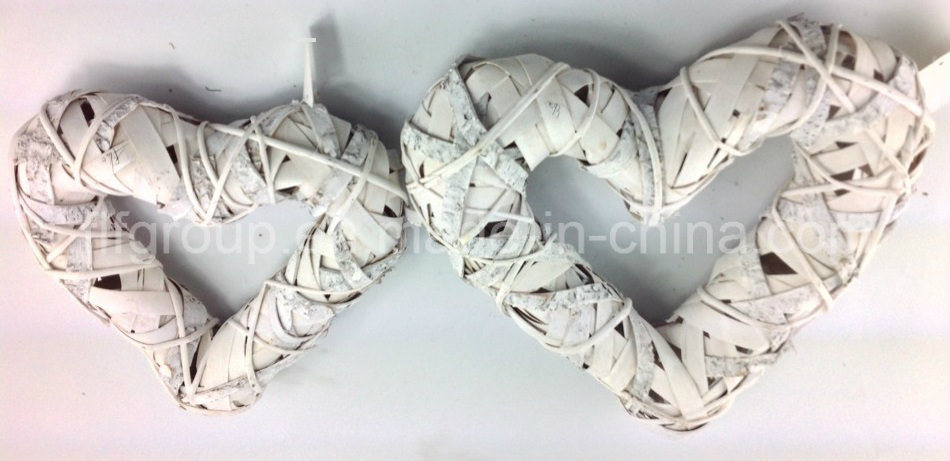 Eco-Friendly Willow Heart Shape Home &Garden Decoration