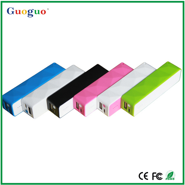 Portable Universal Power Bank with Real Capacity 2600mAh (Guoguo-019)