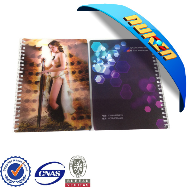 Factory Supply Custom 3D Printed Cover Notebook