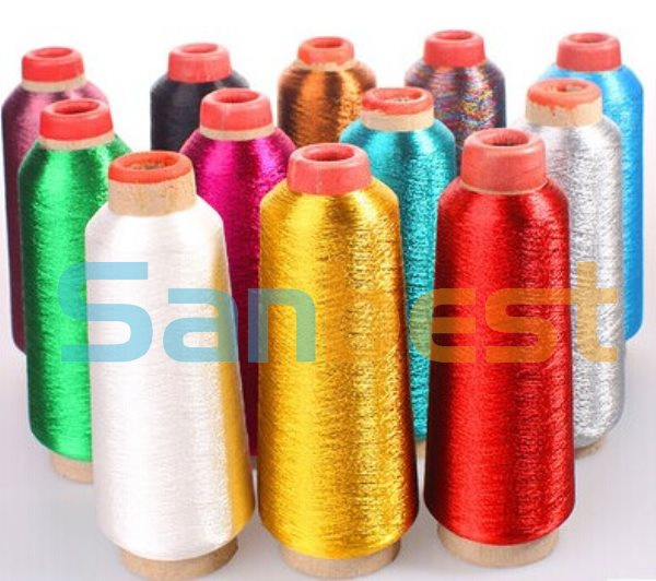 100% Polyester Single Yarn Metallic Embroidery Thread 150d/1