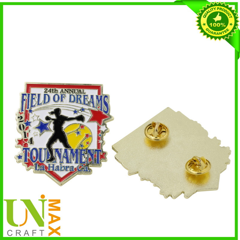 Nickel Plated Enamel Lapel Pin Badge (UM-3994)