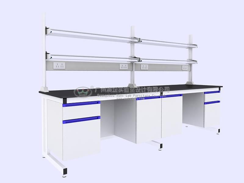 Work Bench with Reagent Rack Shelve