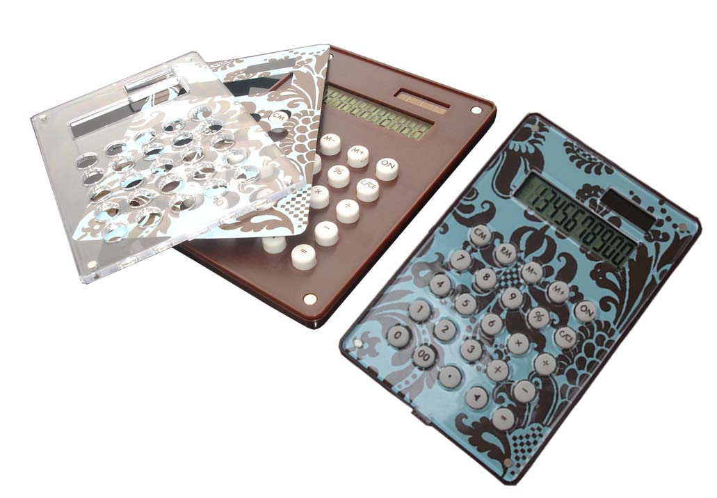 10 Digits Dual Power Changeable Cover Calculator (IP-943)