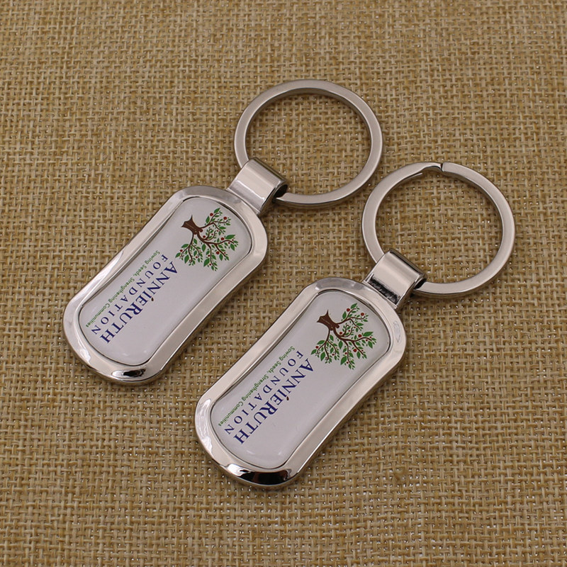 2016 Custom Promotional Metal Key Chain with Dome