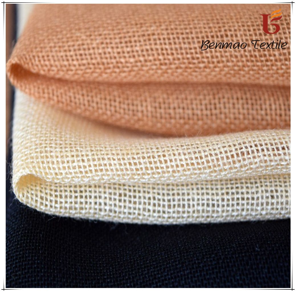 Wool&Polyester Mesh Fabric for Robe/Garment/Abaya