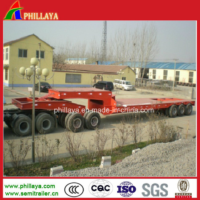 150t Heavy Duty Flatbed Equipment Machinery Lowbed Dolly Trailer