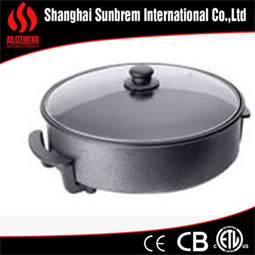 Electric Ceramic Fry Pan, Mini Oven Electric Baking Oven, Round Electric Frying Pan